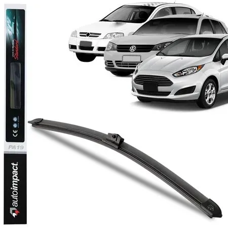 Par Palheta Limpador Parabrisa Dianteira Astra Fiesta Focus Fusion Ka Bora Golf PA19 AutoImpact